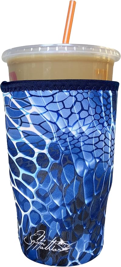 Iced Coffee Sleeve, Insulated Neoprene Cup Sleeve, Fits a 32 Oz. Coffee Cup by Koverz