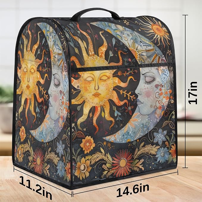 Sun Moon Kitchen Aid Mixer Cover Compatible Stand Mixer Dust Cover | Ethnic - Image 3