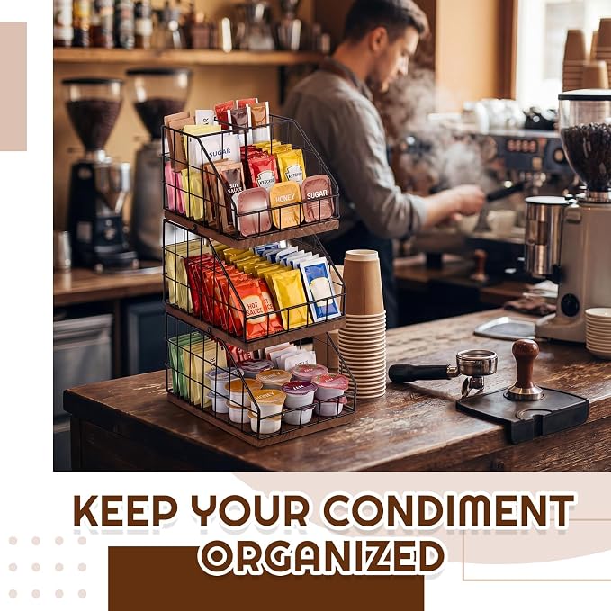 Coffee Bar Organizer 3 Tier - Image 3