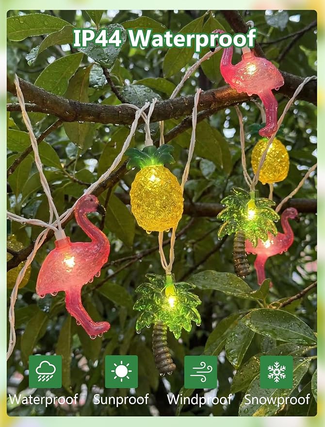 8.5Ft Summer Beach Hawaiian String Lights Outdoor - Image 3