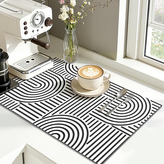 Findosom Dish Drying Mat, Hide Stain Drying Mat by Findosom