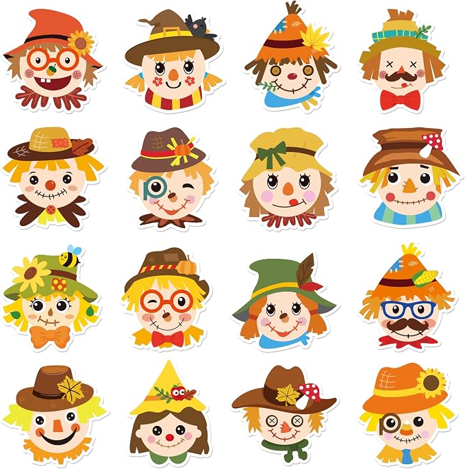 Haooryx Fall Scarecrow Sticker Rolls by Haooryx