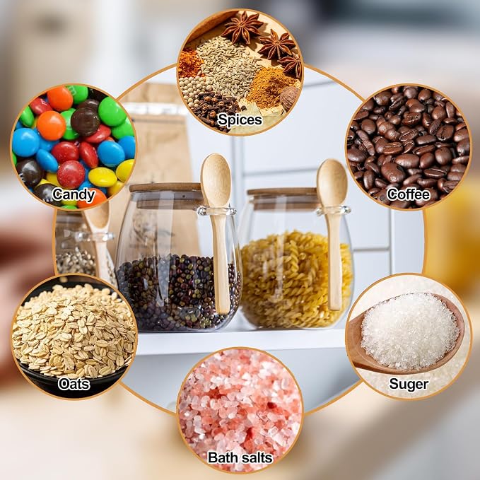 Airtight Glass Food Storage Jars - Image 4