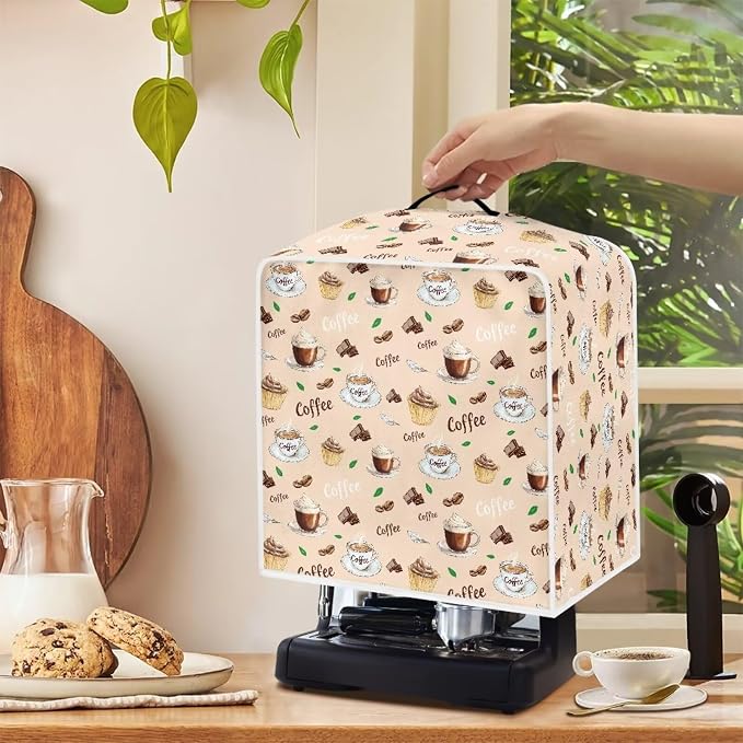 Coffee Print Coffee Maker Covers - Image 4
