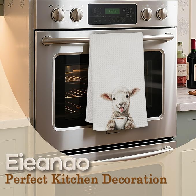 Funny Sheep Coffee Gifts Hand Towel - Image 5