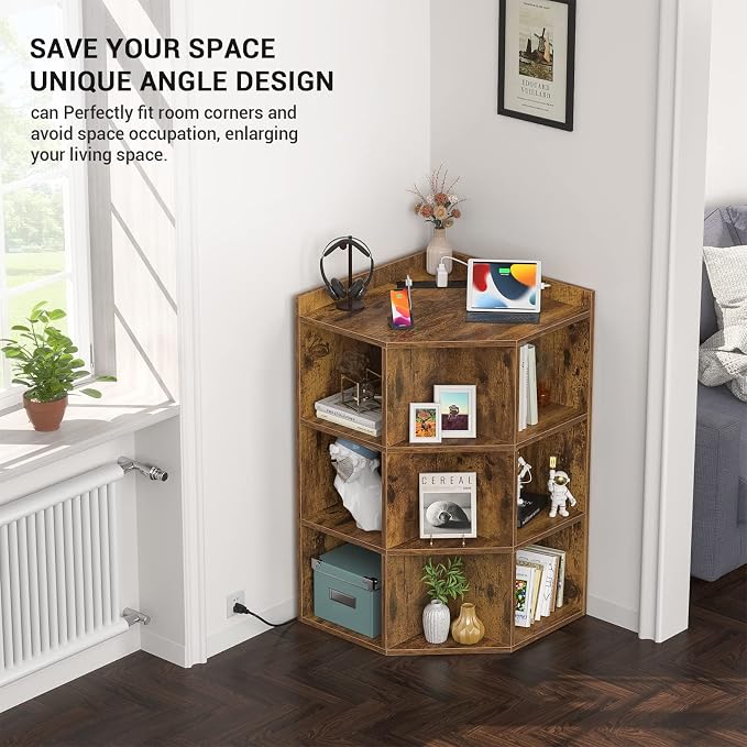 Aheaplus Corner Cabinet, Corner Storage - Image 6