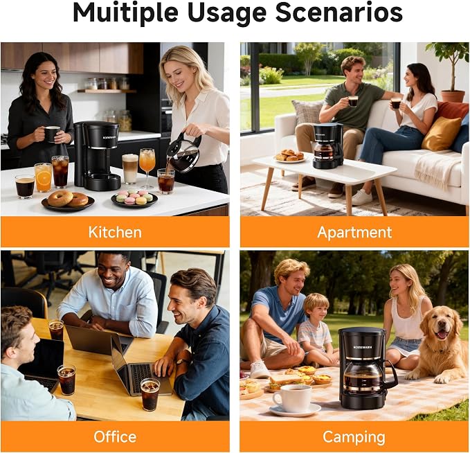 Coffee Maker, 5 Cup Drip Coffee Machine | - Image 9