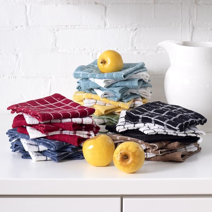 Ritz Terry Check Dish Cloth Set: Highly Absorbent & Super Soft - Image 6