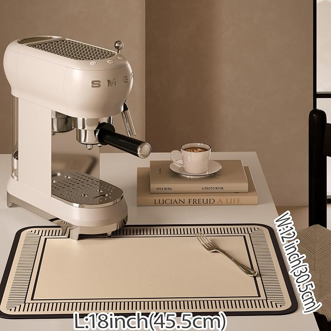 Coffee bar Mat & Dying Mats for Countertop, Quick Dry Absorbent Coffee Machine - Image 2