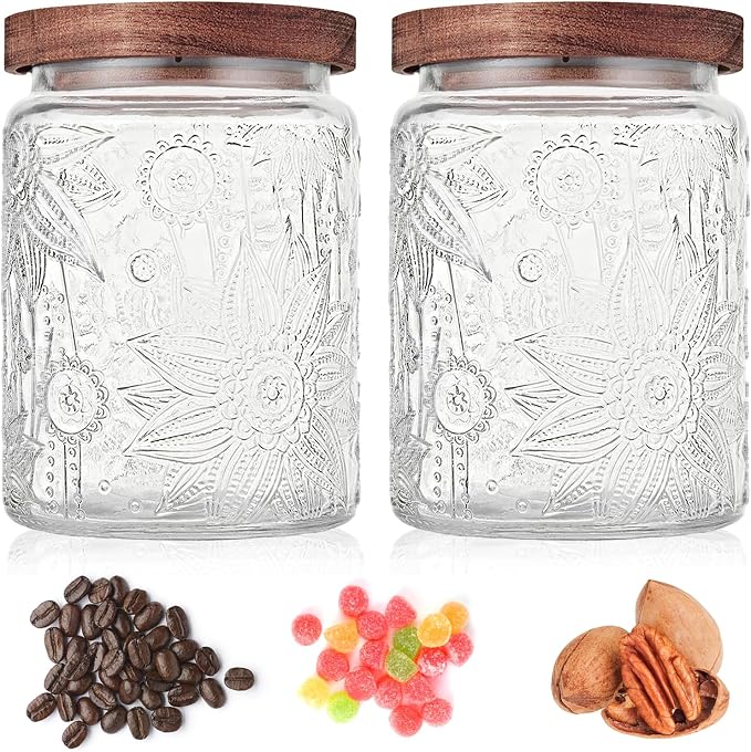 Custde 23.7 fl oz Vintage Glass Jar - Image 3