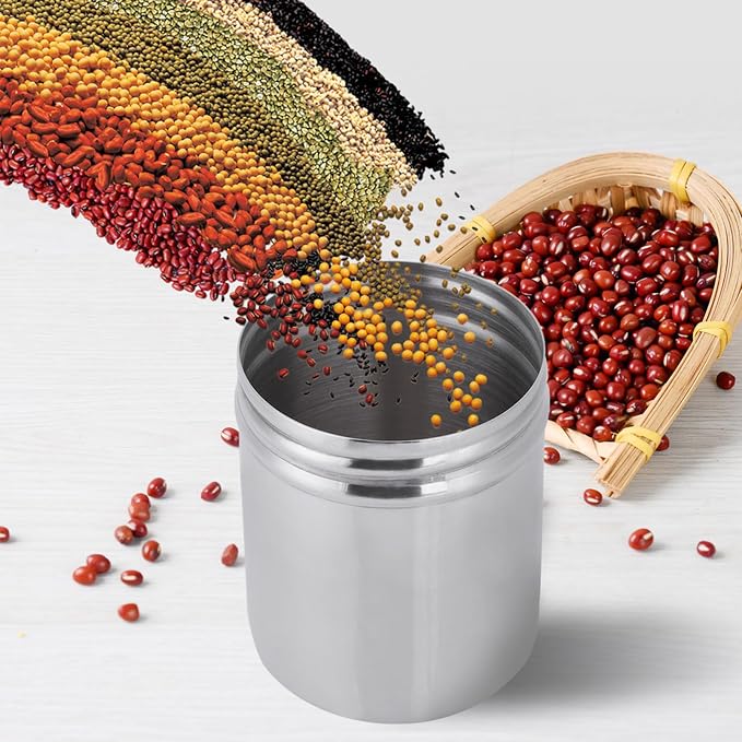 Air Tight Coffee Grounds Container, 304 Stainless Steel Sealed Coffee Bean - Image 2