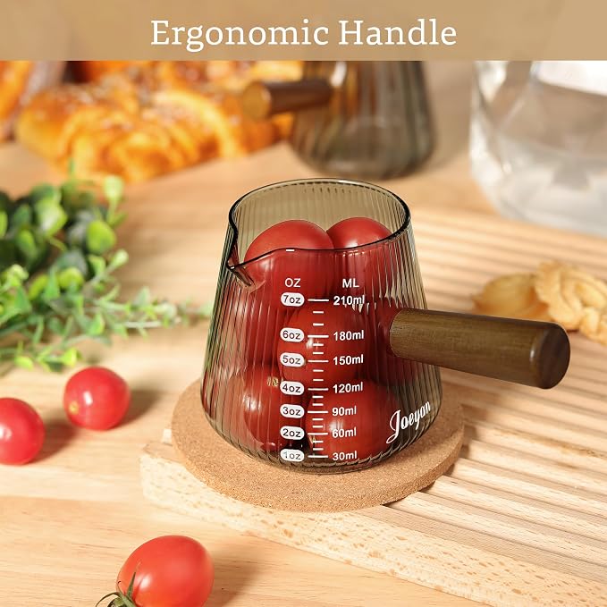 Joeyan Espresso Measuring Cup, 7oz Gray Espresso Shot Cups - Image 5