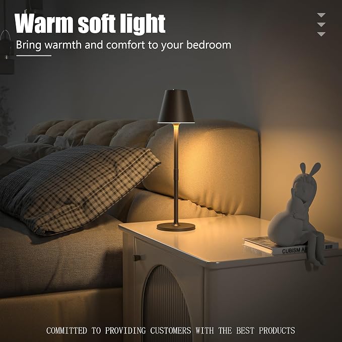Timjorman 4-Pack Cordless Table Lamps - 5000mAh Rechargeable Battery Operated - Image 5