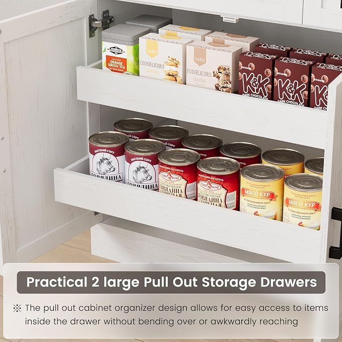 ELYKEN 71" Kitchen Pantry Cabinet - Image 7
