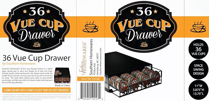 Vue Pod Storage Drawer – Holds 36 Coffee Pods, Compatible - Image 2