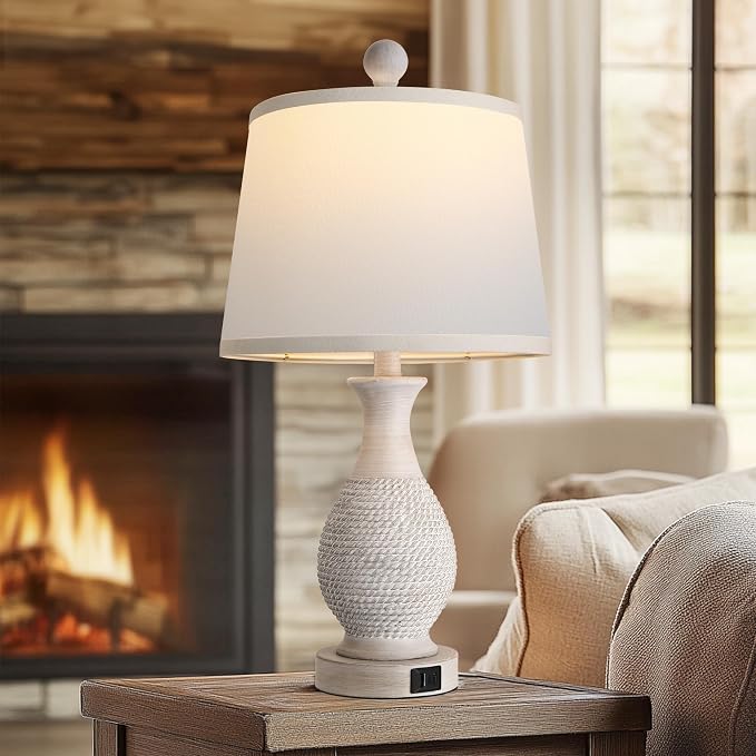PARTPHONER Traditional Table Lamps Set of 2, Bedside Touch Lamp - Image 9