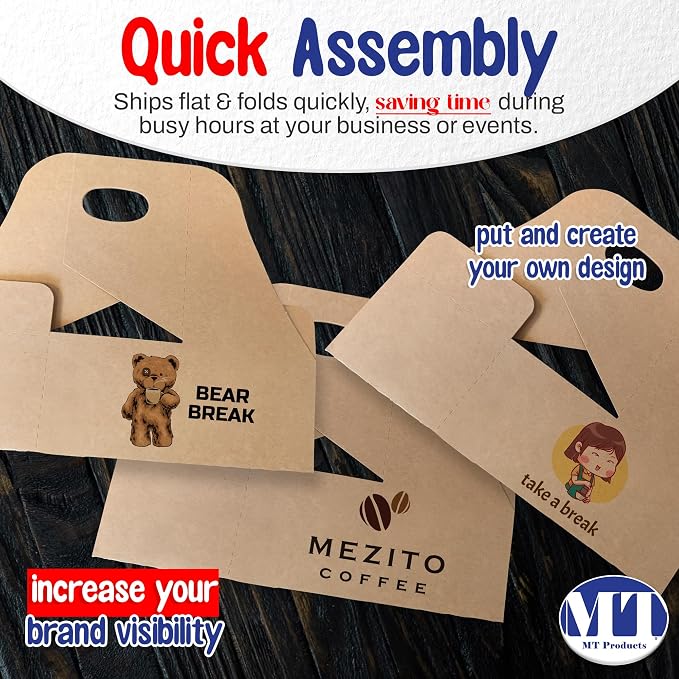 MT Products 2 Cup Drink Carrier 7.62" x 3.75" x 8.87" - Image 7