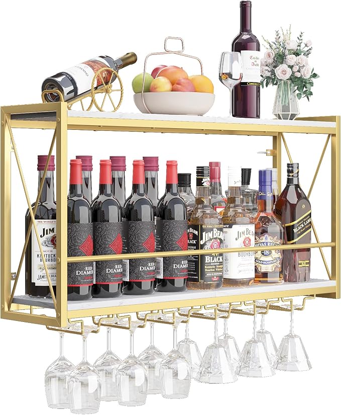 Dokser Wine Rack Wall Mounted Shelf by Dosker