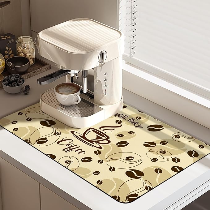 Funny Absorbent Coffee Mat by Vehcimbev