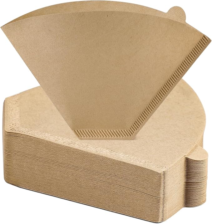 AOZITA #4 Cone Coffee Filters 8-12 Cup, No Blowout, Disposable Coffee Filter by AOZITA