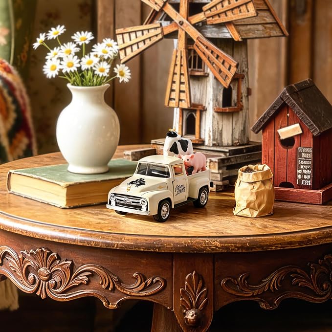 Huray Rayho Farmhouse Metal Truck Table Decor, - Image 2