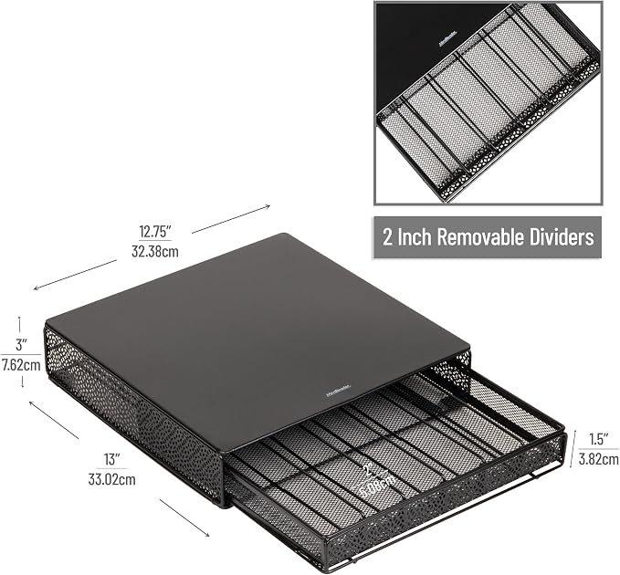 Mind Reader Single Serve Coffee Pod Drawer, 36 Pod Capacity, Countertop - Image 2