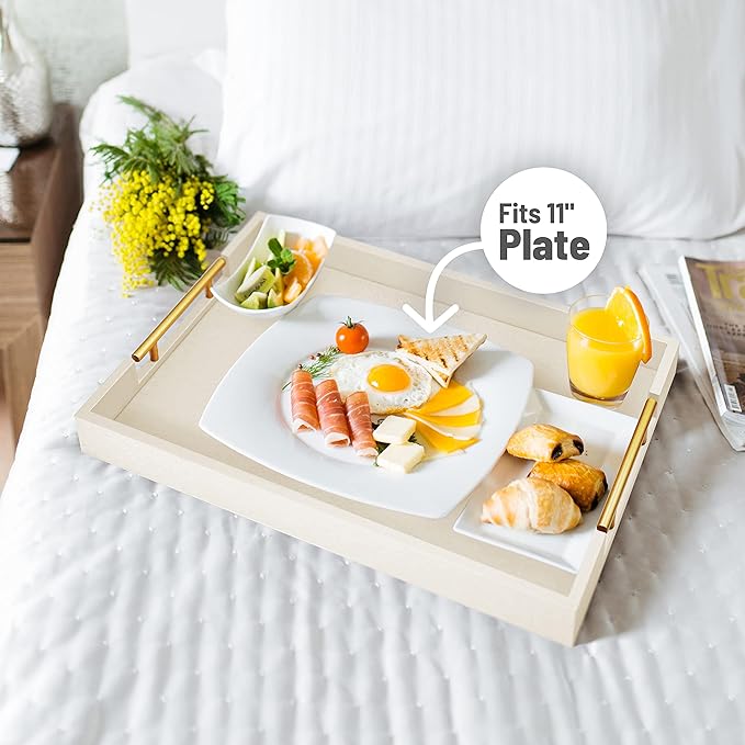 ATZYmolin 17" x 12" Wood Serving Tray - Image 3