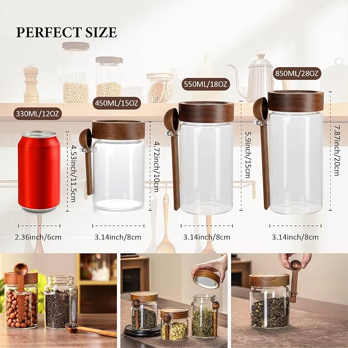 15 oz/450 ml Glass Storage Canister - Image 2
