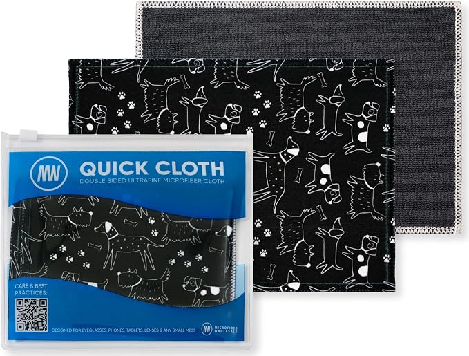 Microfiber Wholesale Quick Cloth Glasses Cleaning Cloths – 5x7, 2 Pack by MicrofiberWholesale