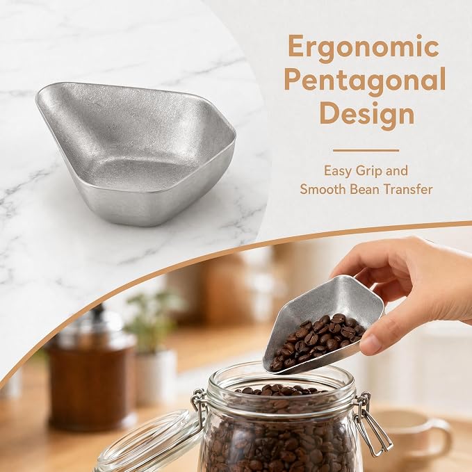 Coffee Dosing Cup, Premium Stainless Steel Bean Tray, Precise Measurement - Image 5