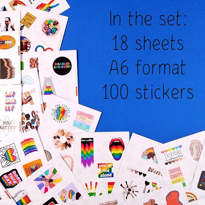 100Pcs Diversity & Inclusion Stickers - Image 2