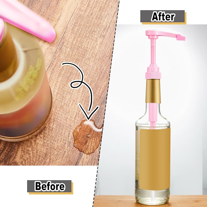 Zhehao 20 Pcs Coffee Syrup Pump Tip Cap Pourer Covers Rubber Caps Fits - Image 5