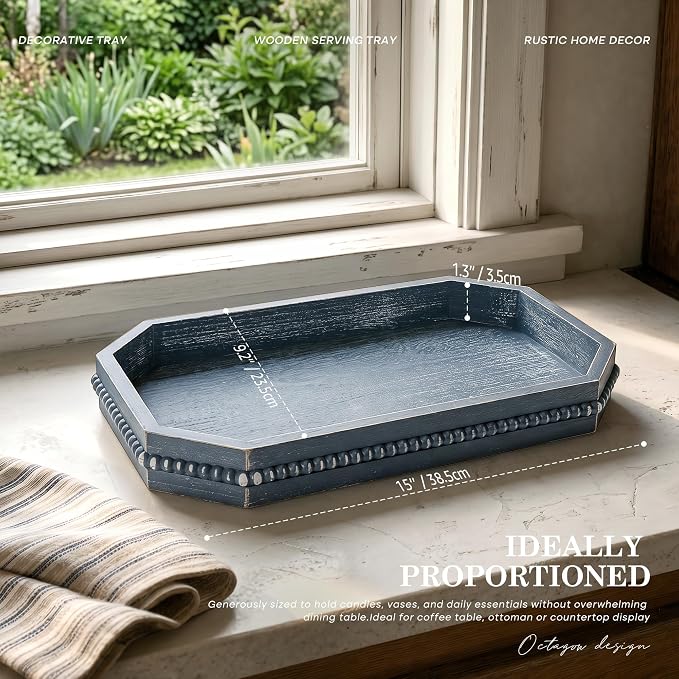 EOSAHR Rustic Decorative Tray - Image 2