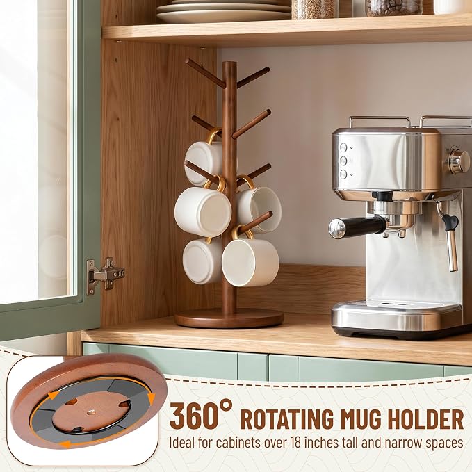 MyLifeUNIT Mug Holder Tree, 360° Rotated Coffee Cup Holder - Image 4