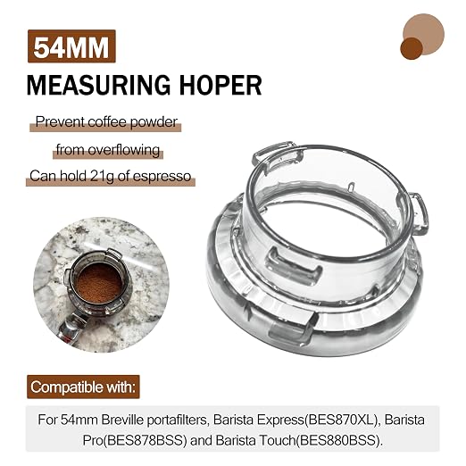 54mm Dosing Funnel for Barista & Bambino Espresso Machines Compatible - Image 4
