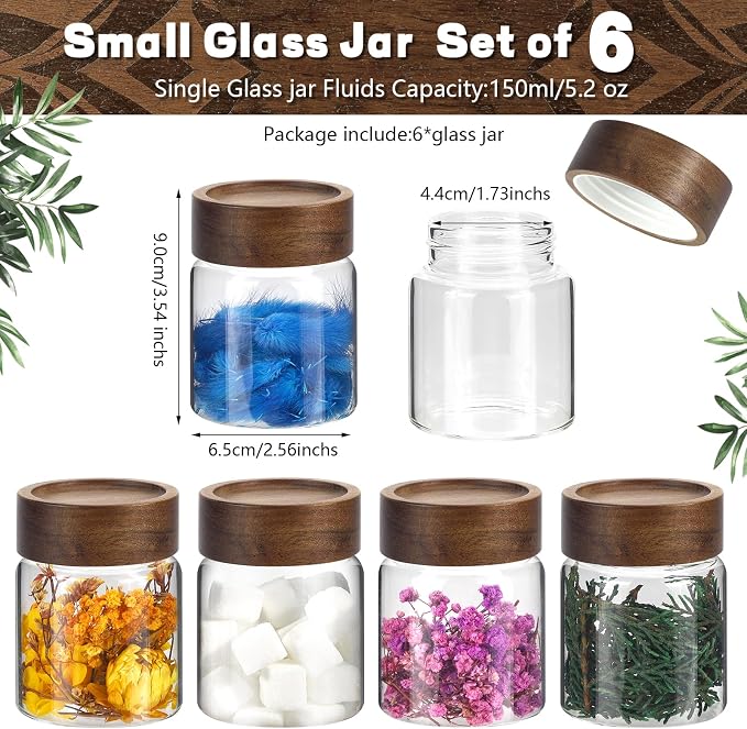 5oz Glass Spice Mason Jars - Image 2