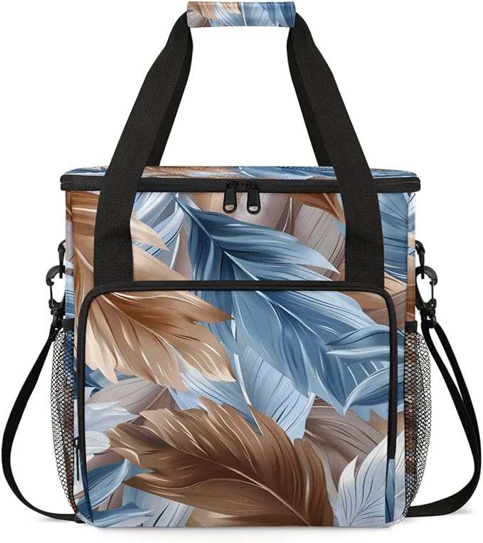 Feather Animal Feather Coffee Maker Carring Bag, Large Insulated Storage by Home