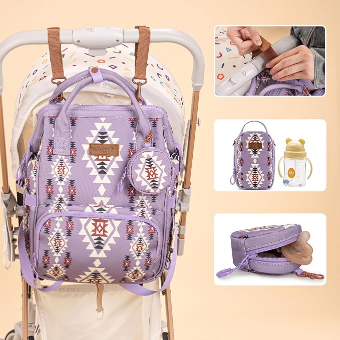 Montana West Wrangler Callie Diaper Bag Backpack - Image 4