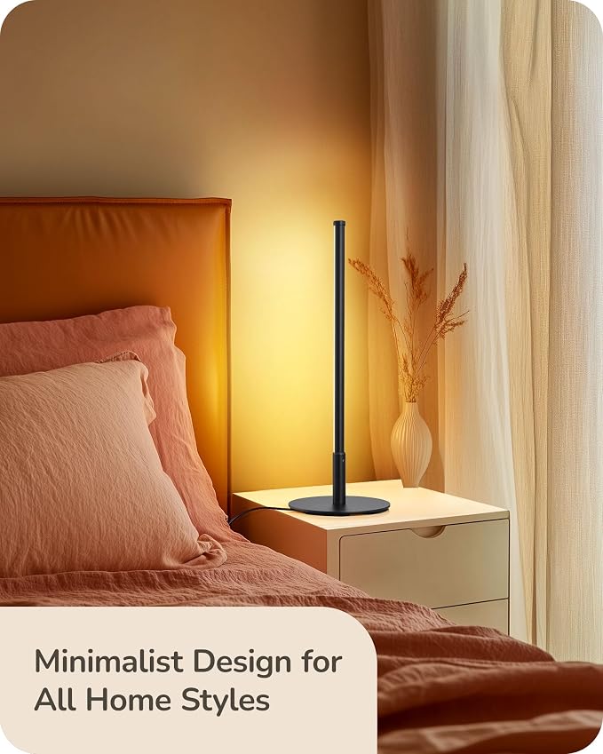 EDISHINE Upgraded LED Table Lamp, Stepless Dimmable Bedside Lamp - Image 6