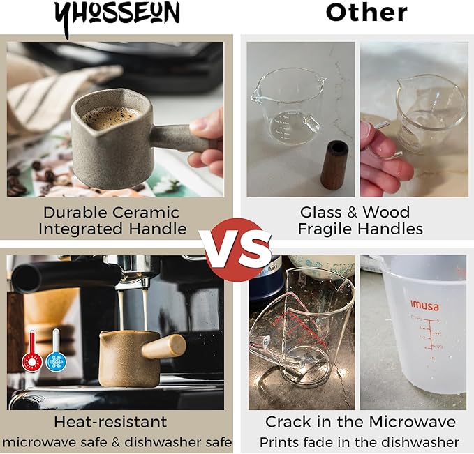 Espresso Cup 3 OZ, Espresso Accessories, Ceramic Espresso Measuring Cup - Image 2