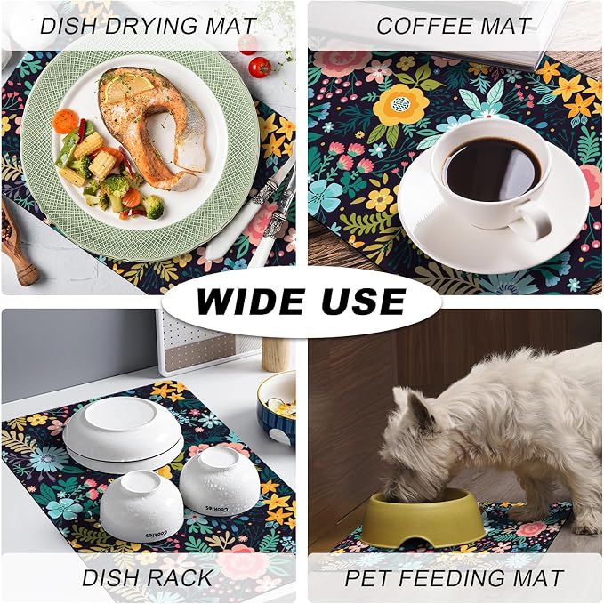 Coffee Mat, Coffee Bar Accessories Fit Under Coffee Maker Espresso Machine - Image 7