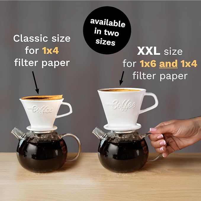 Creano XXL Porcelain Coffee Dripper Red - Image 5