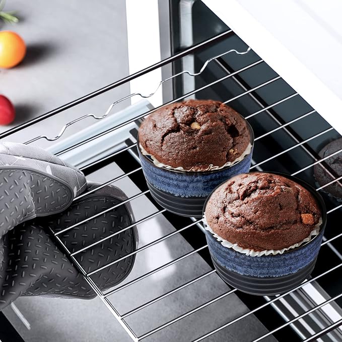 UNICASA Ramekin Set of 2, UNICASA 8 oz Creme Brulee Ramekins, Oven Safe Baking - Image 5