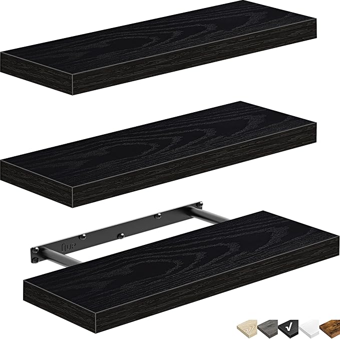 QEEIG Floating Shelves for Wall Bathroom Shelf Bedroom Kitchen Living Room - Image 8