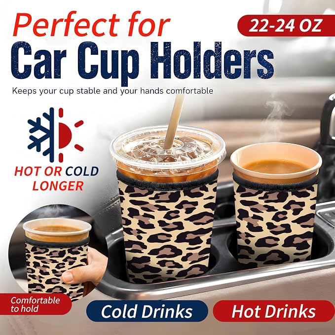 Reusable Neoprene Coffee Sleeve - Image 3