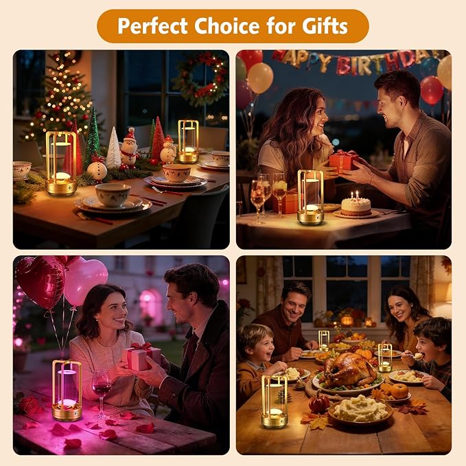 Portable Table Lamp for Outdoor Indoor: Cordless Rechargeable Desk Lamp - Image 8