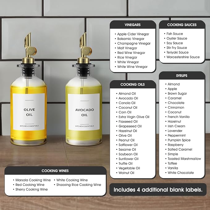 Spaceneat Olive Oil & Coffee Syrup Labels - Image 2