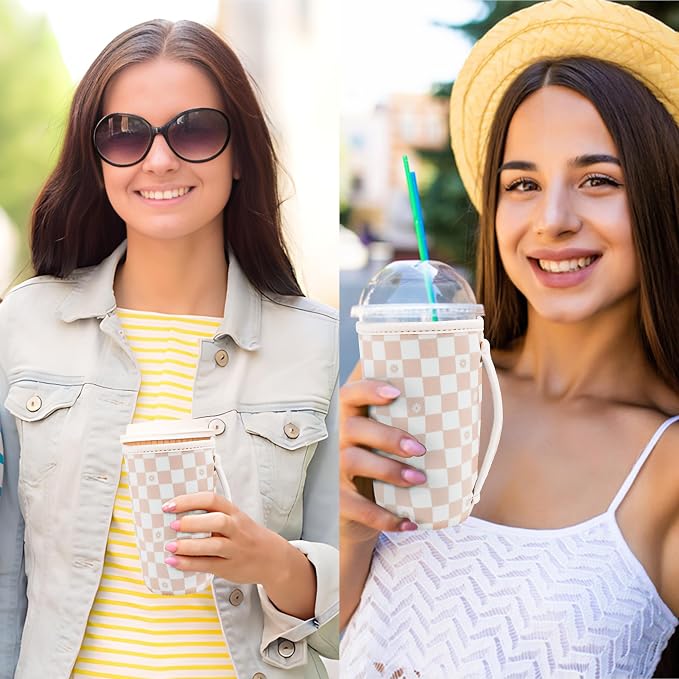 KJQJLY 3 Pack Reusable Iced Coffee Sleeves - Image 6