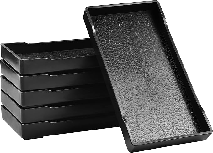 6 Packs Small Black Mini Tray | by VCREATC-VCREATEFORCUSTOMER