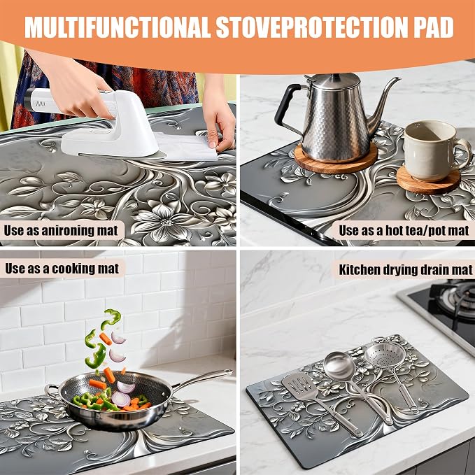 Anti-Slip Electric Stove Top Cover, Foldable Heat-Resistant Glass Stove Top - Image 3